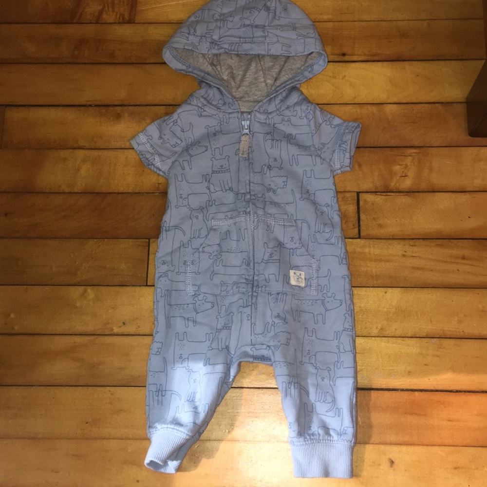 Carters 3m doggie hoodie one piece
